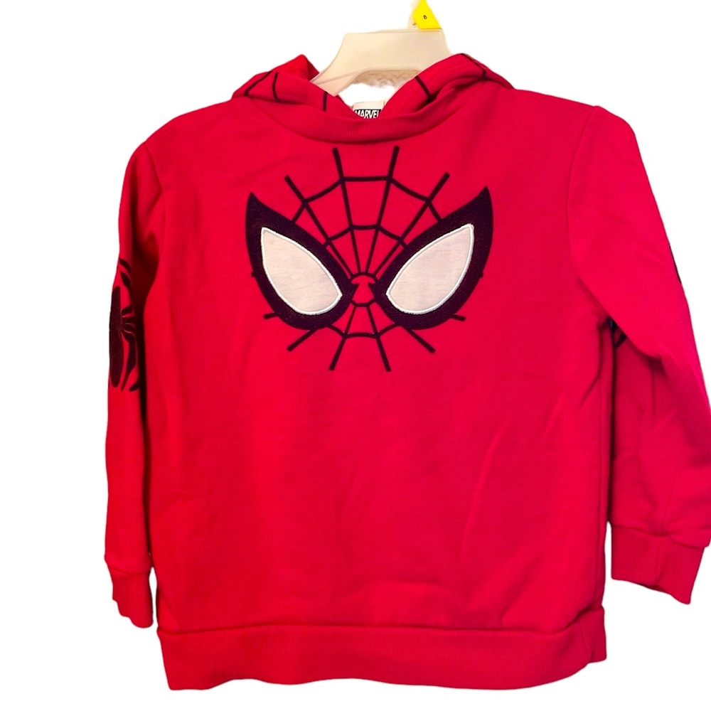 Spiderman Boys Size 6 Red Pullover Hoodie